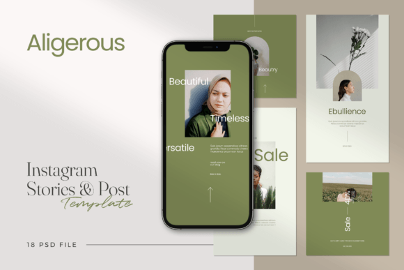 Aligerous Minimalist Instagram Template Graphics