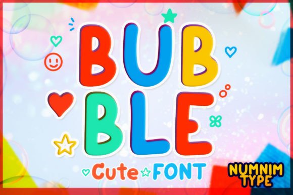 Bubble Script & Handwritten Font By numnim