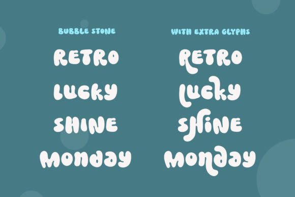 Bubble Stone Font - Preview 1