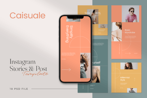 Caisuale Minimalist Instagram Template Graphics