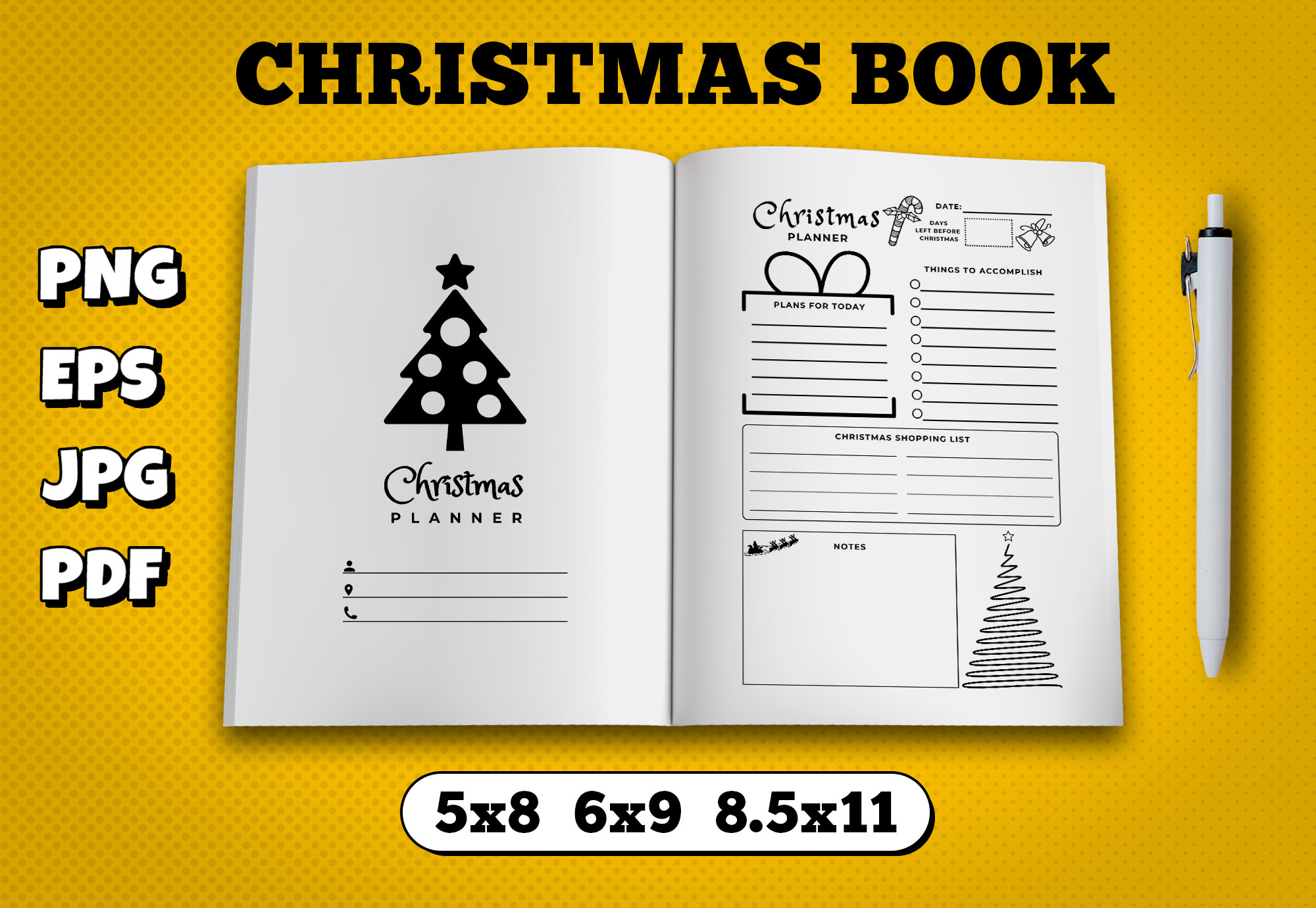 Christmas Planner Kdp Interior Graphic by TiveCreate · Creative Fabrica