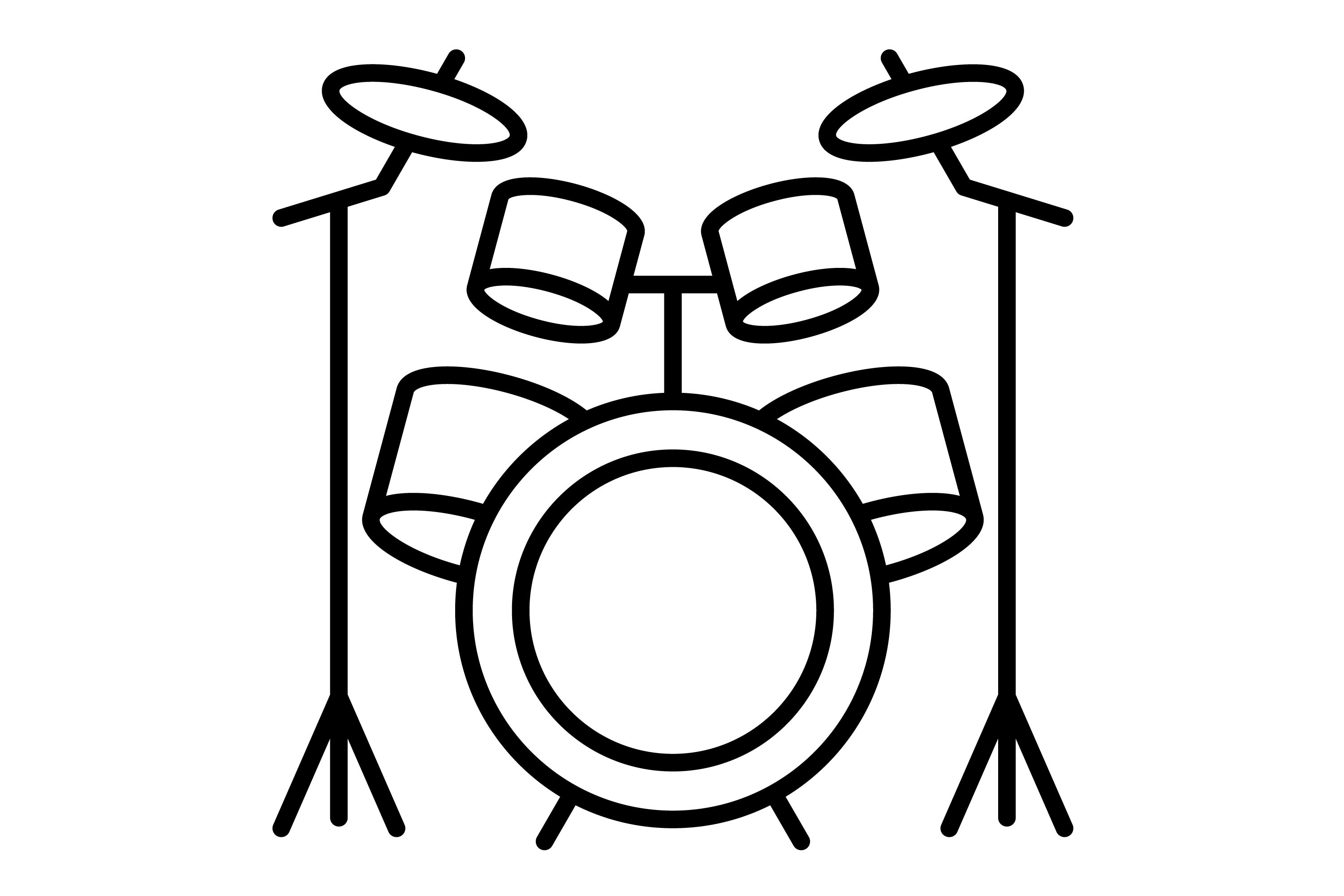 Drum Kit Outline Icon Graphic by Mahi Icons · Creative Fabrica