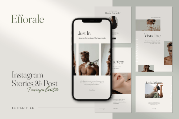 Efforale Minimalist Instagram Template Graphics