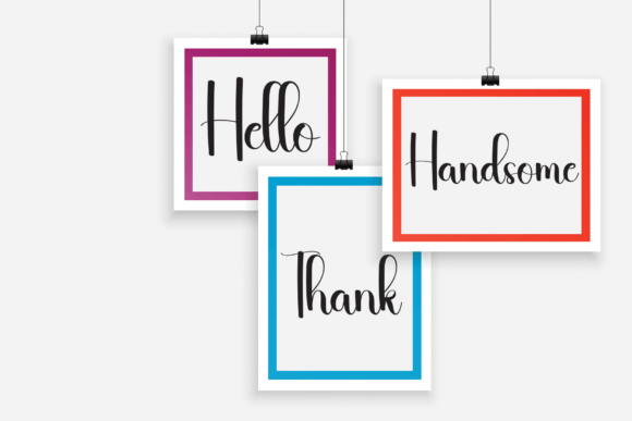 Handheld Font - Preview 3
