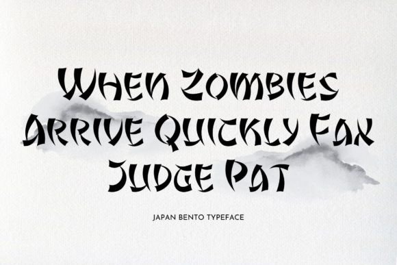 Japan Bento Font PNG with transparent background - Preview 3