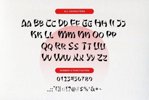 Japan Bento Font PNG with transparent background - Preview 5