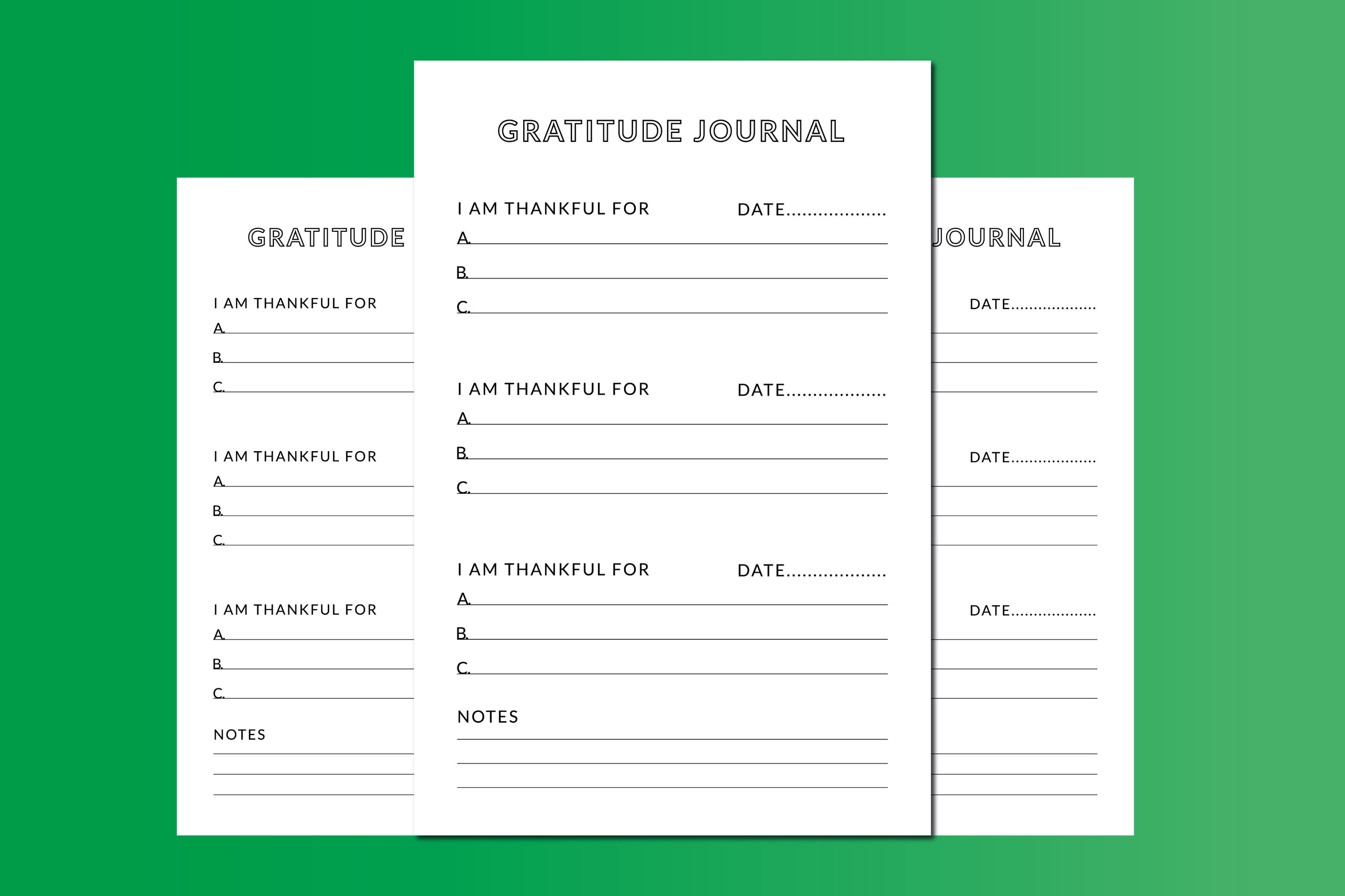 KDP Interior Gratitude Journal Graphic by Boundless Design · Creative ...