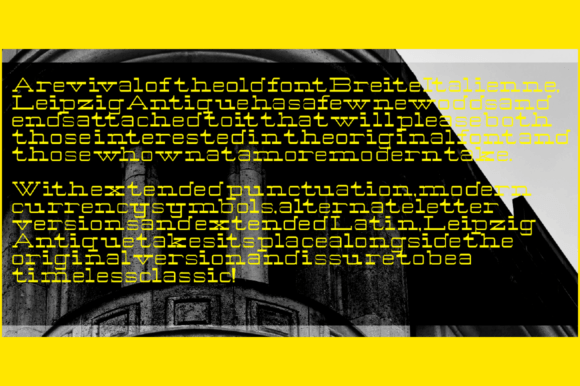 Leipzig Antique Family Font PNG with transparent background - Preview 3