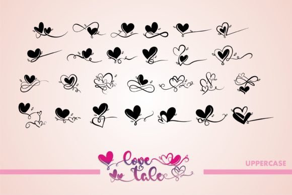 Love Tale Font PNG with transparent background - Preview 1