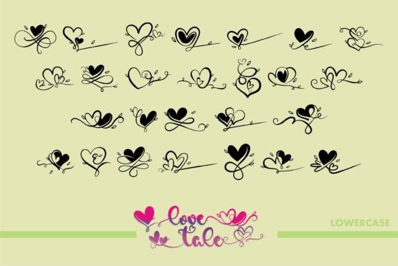 Love Tale Font PNG with transparent background - Preview 2