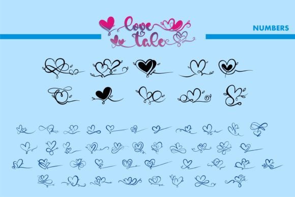 Love Tale Font PNG with transparent background - Preview 3