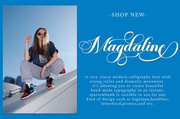 Magdaline Font PNG with transparent background - Preview 6