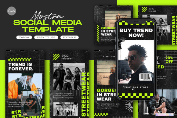 Mostra Fashion Instagram Template Graphics