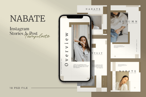 Nabate Minimalist Instagram Template Graphics