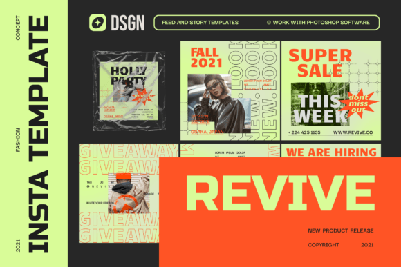 Revive Hype Instagram Template Graphics