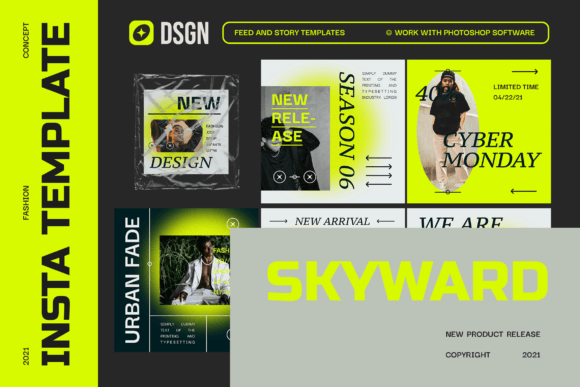 Skyward Hype Instagram Template Graphics