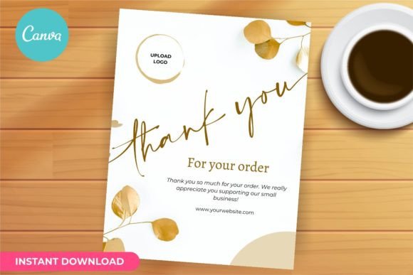 Thank You Card Business Template Canva