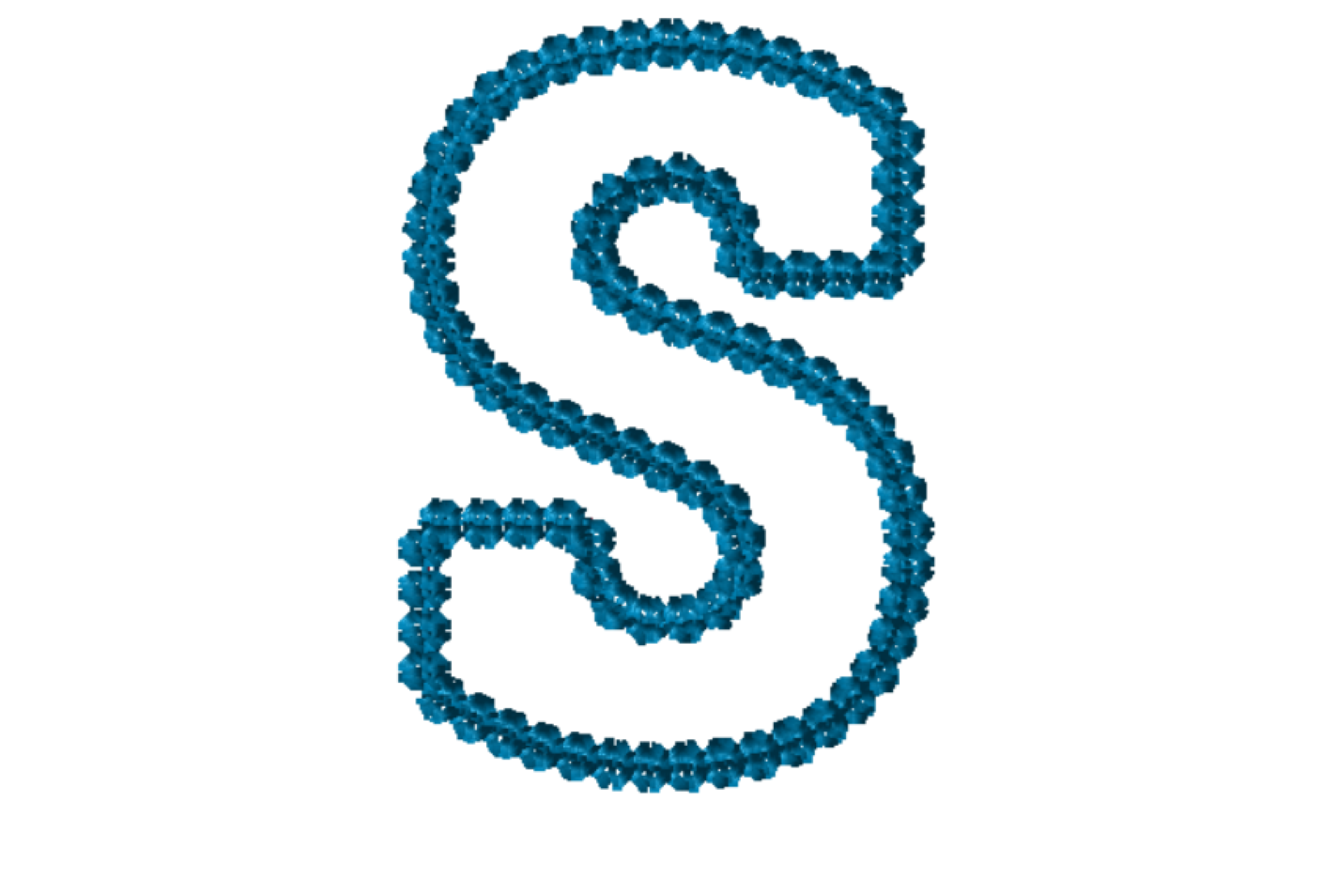 Alphabet Letter S Applique