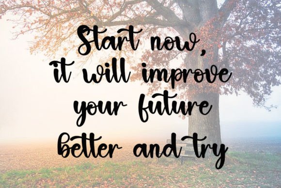 Autumn Handmade Font - Preview 1