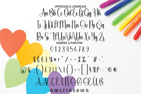 Hey Rainbow Font PNG with transparent background - Preview 6