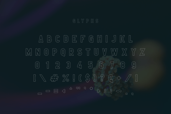 Khela Outline Font PNG with transparent background - Preview 1