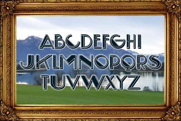 Louvre Font PNG with transparent background - Preview 2