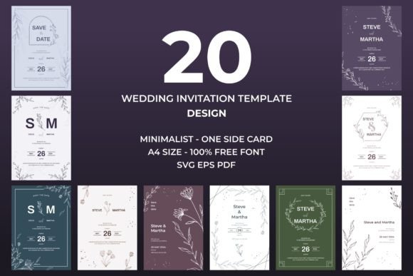 Minimalist Wedding Invitation Template