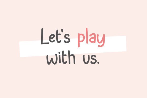 Playmate Font PNG with transparent background - Preview 1