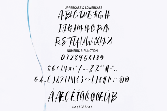 Simple Inkdrop Font PNG with transparent background - Preview 6
