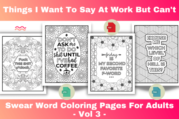Swear Word Coloring Pages for Adults