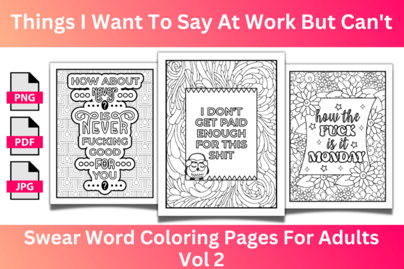 Swear Word Coloring Pages for Adults