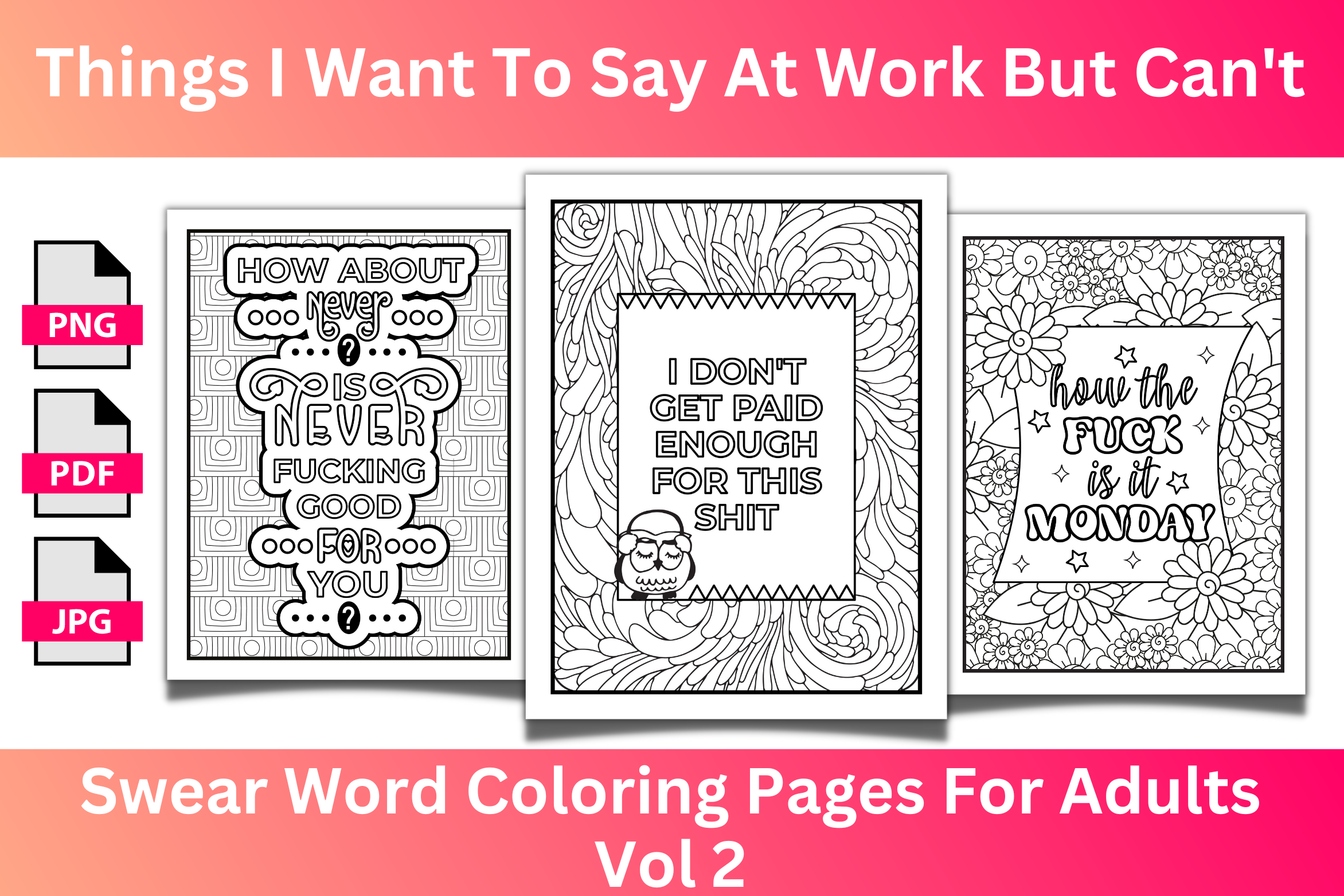 Swear Word Coloring Pages for Adults