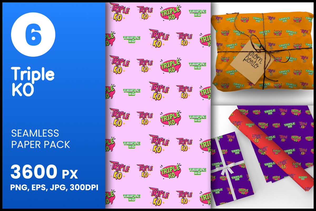 Triple KO Seamless Patterns Graphic by fromporto · Creative Fabrica