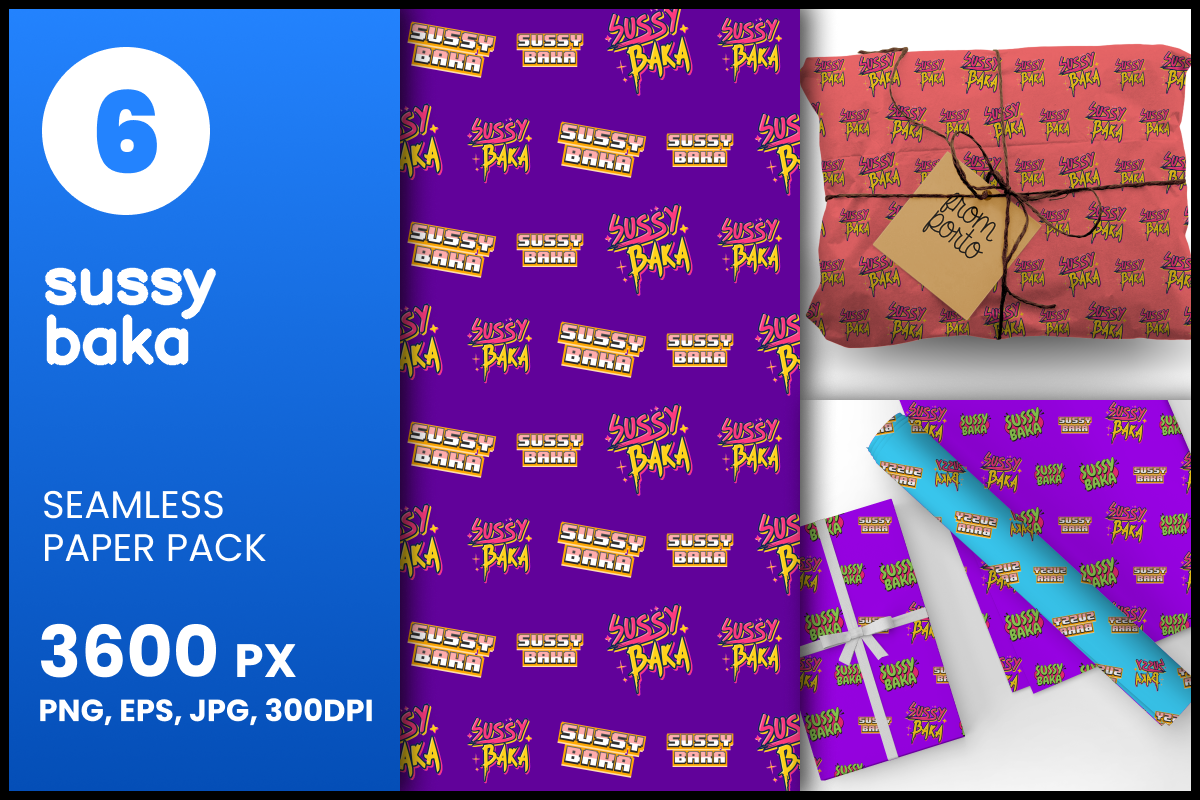 Sussy Baka Seamless Patterns Graphic by fromporto · Creative Fabrica