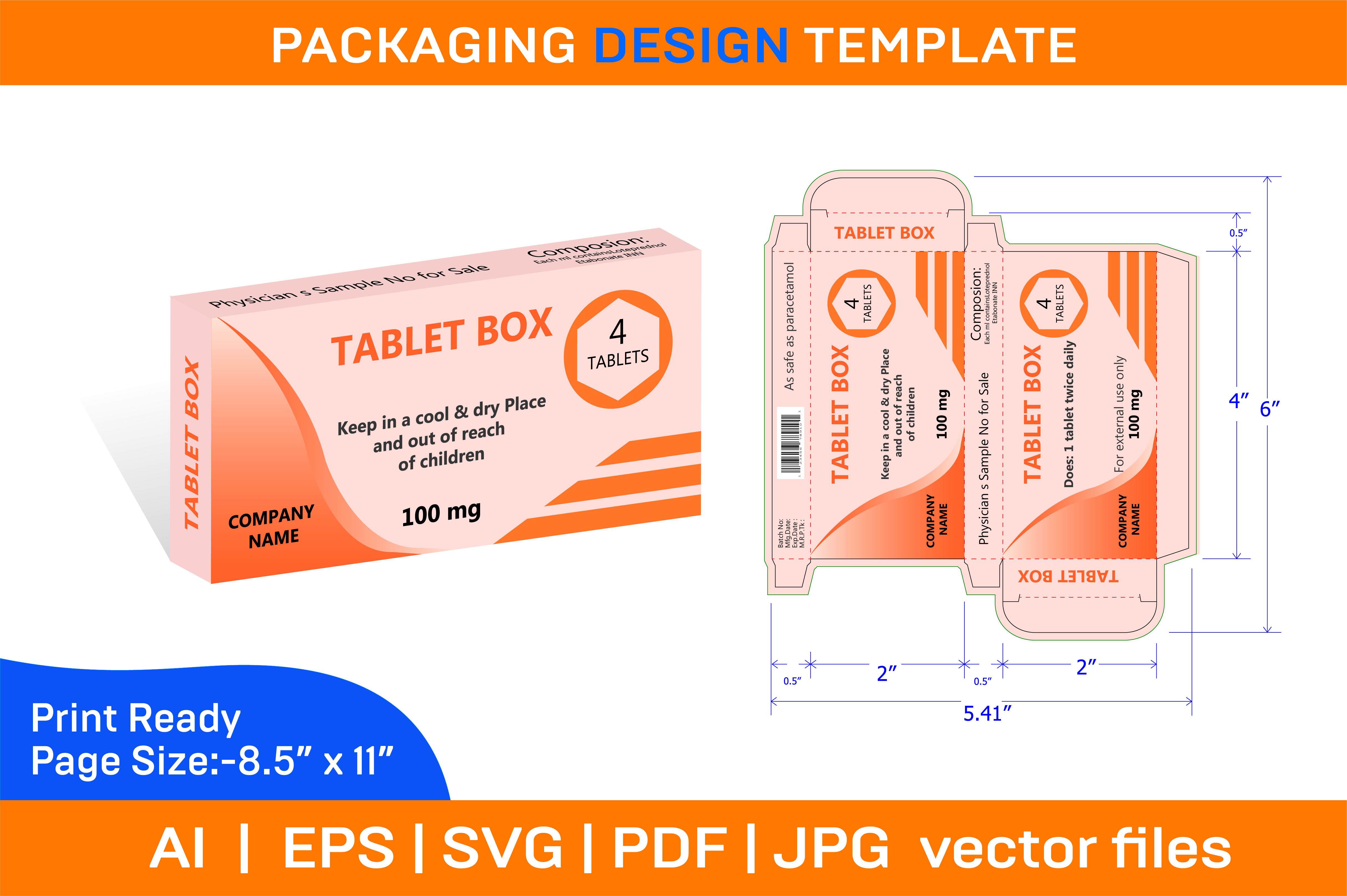 Surap 100 Mg (4 TABLETS) BOX PACKAGING DESIGN Graphic by DesignConcept ...