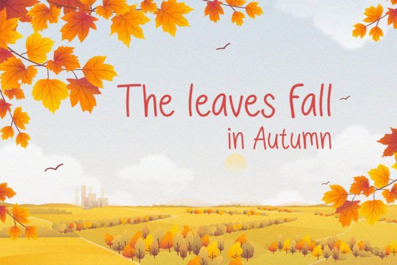 Autumn Morning Font - Preview 1