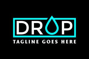 Drop Lettering DROP Text Type Font Word Lettering Logo Graphic by AFstudio87 ...