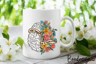 Mental Health Anxiety Floral PNG Graphic by BOO.design · Creative Fabrica