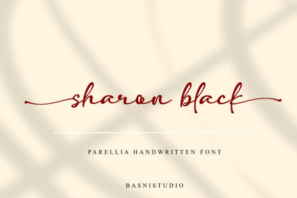 Parellia Font PNG with transparent background - Preview 1