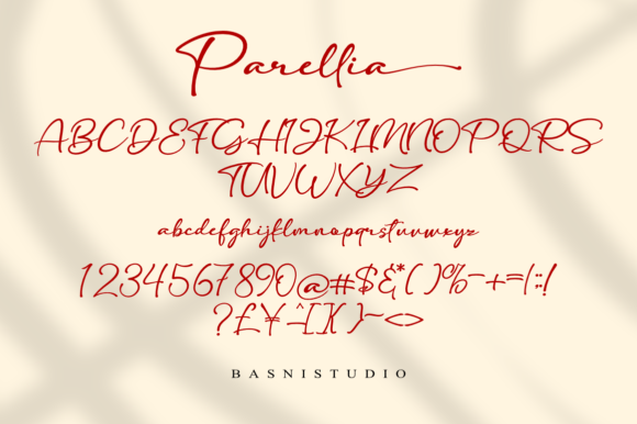 Parellia Font PNG with transparent background - Preview 5