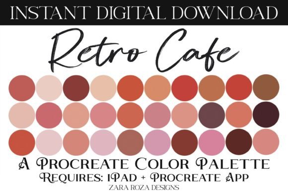 Retro Cafe Procreate Color Palette
