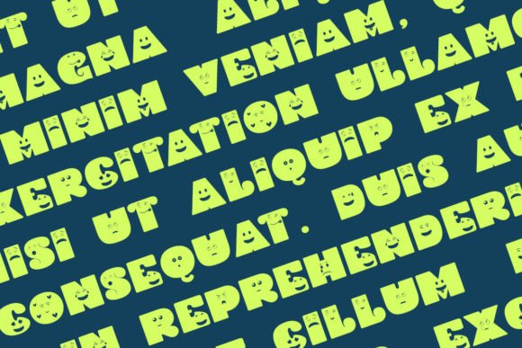 Smiles Font PNG with transparent background - Preview 3