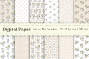 Watercolor Wedding Flowers Digital Paper Graphic by Heyv Studio ...