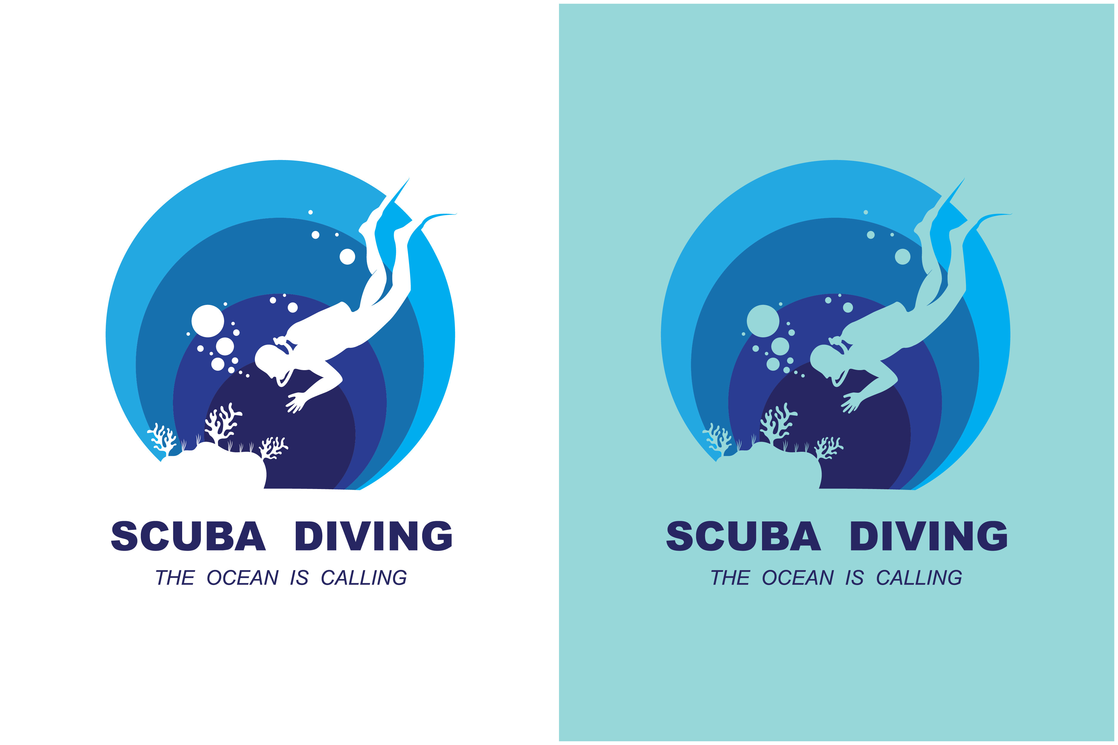 Diving Logo Image Graphic by Acillia eggi saputri · Creative Fabrica