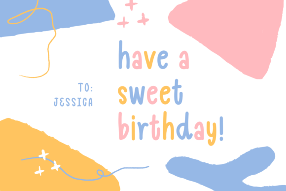 Juicy Melon Font PNG with transparent background - Preview 5