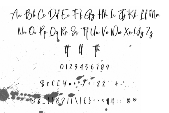 Justified Font PNG with transparent background - Preview 5