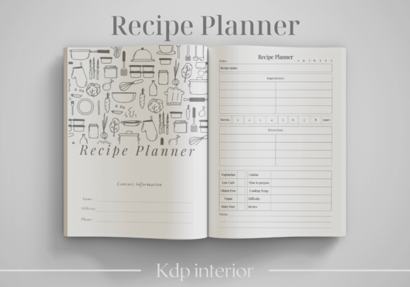 Recipe Planner - KDP Interior