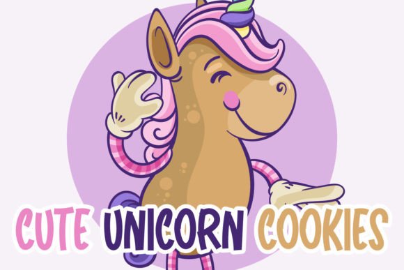Retro Unicorn Font PNG with transparent background - Preview 2