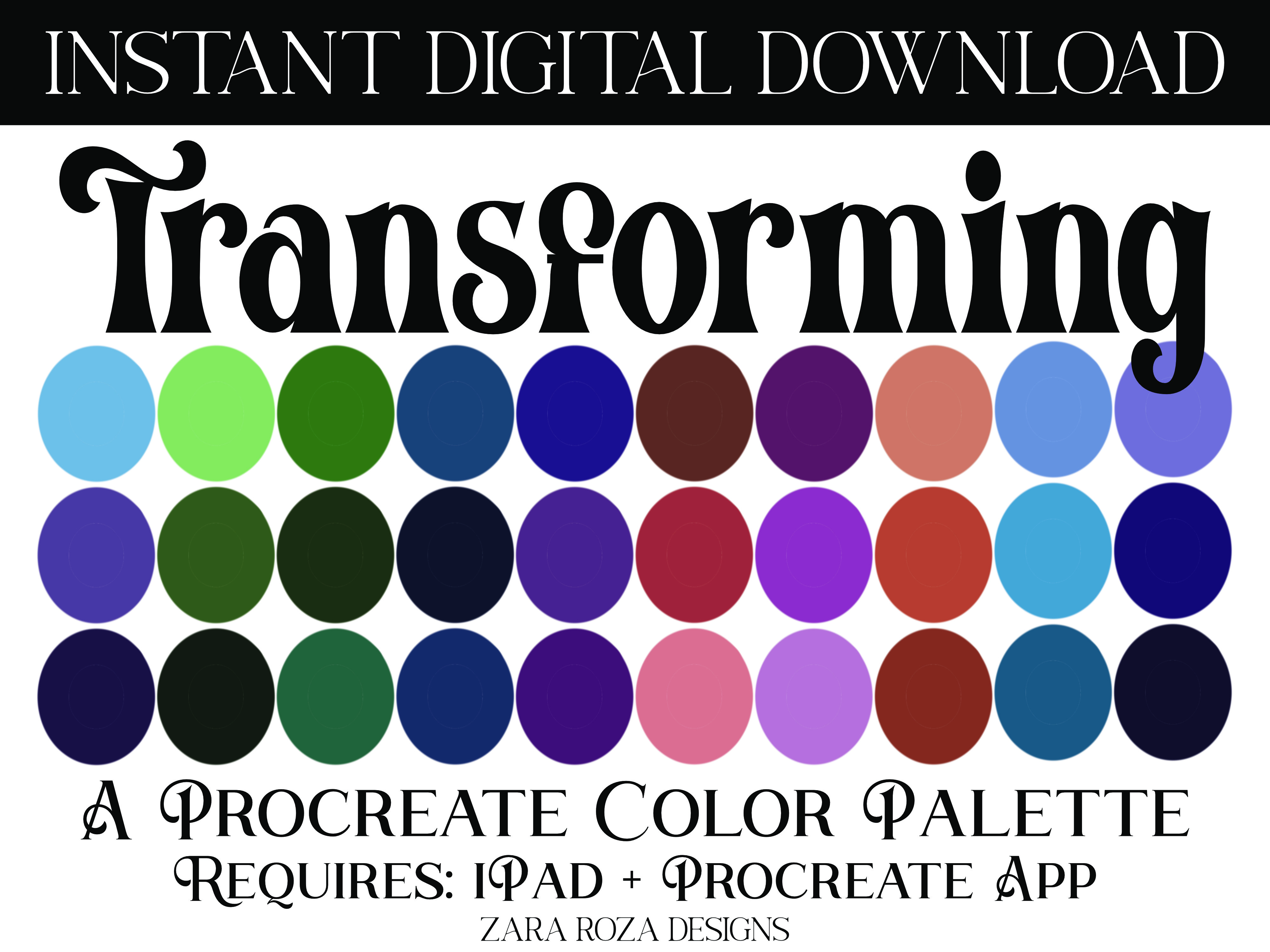 Transforming Procreate Color Palette