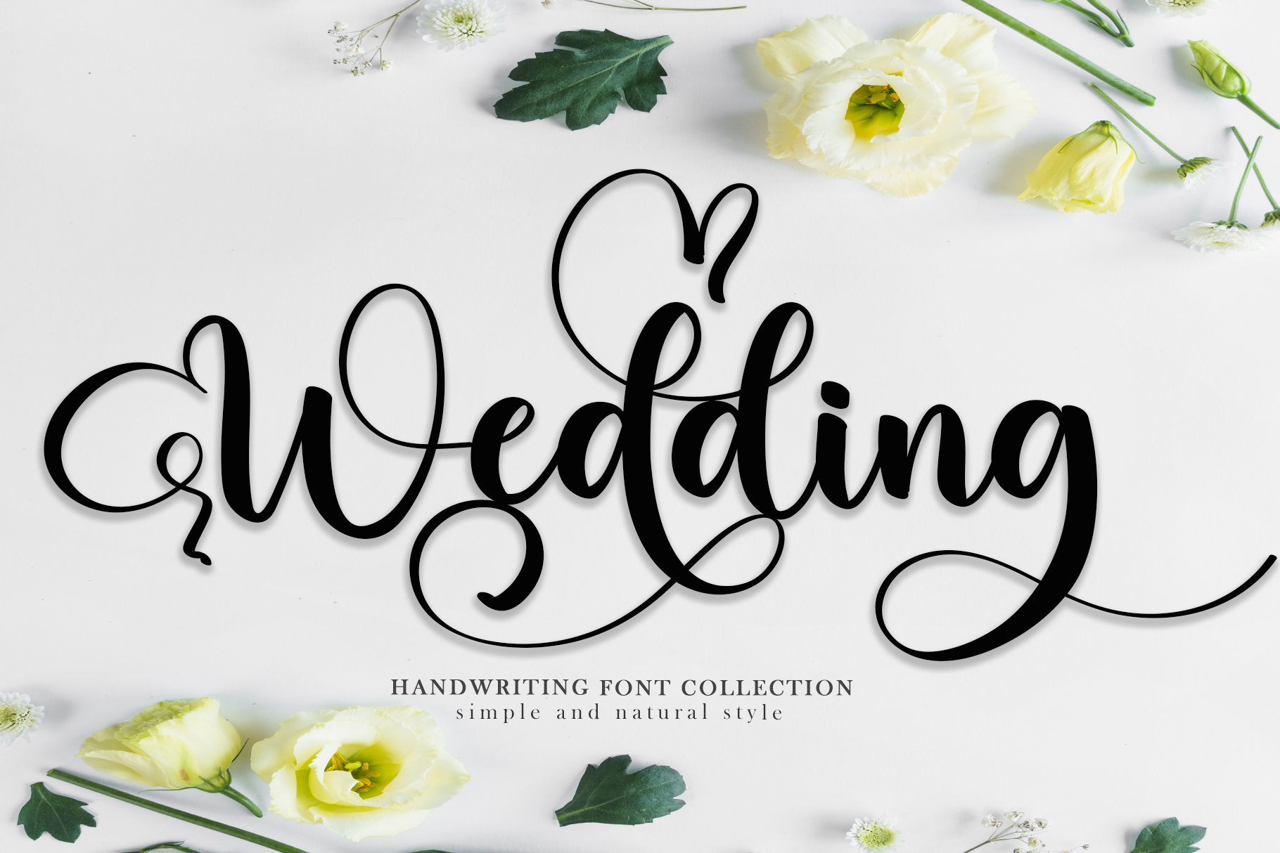 Wedding Font by Black line · Creative Fabrica font preview